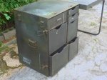 画像3: 米軍実物　野戦　 ミリタリー 木製フィールドデスク (3)