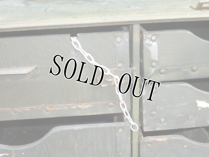 画像8: 米軍実物 野戦  ミリタリー 木製フィールドデスク (8)