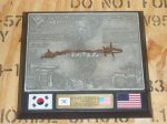 画像1: 米軍実物 ワイヤのフェンスからDMZ韓国戦争 記念プラーク (1)