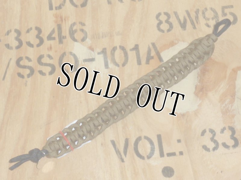 画像3: 米軍放出品 パラコードブレス コヨーテ (3)