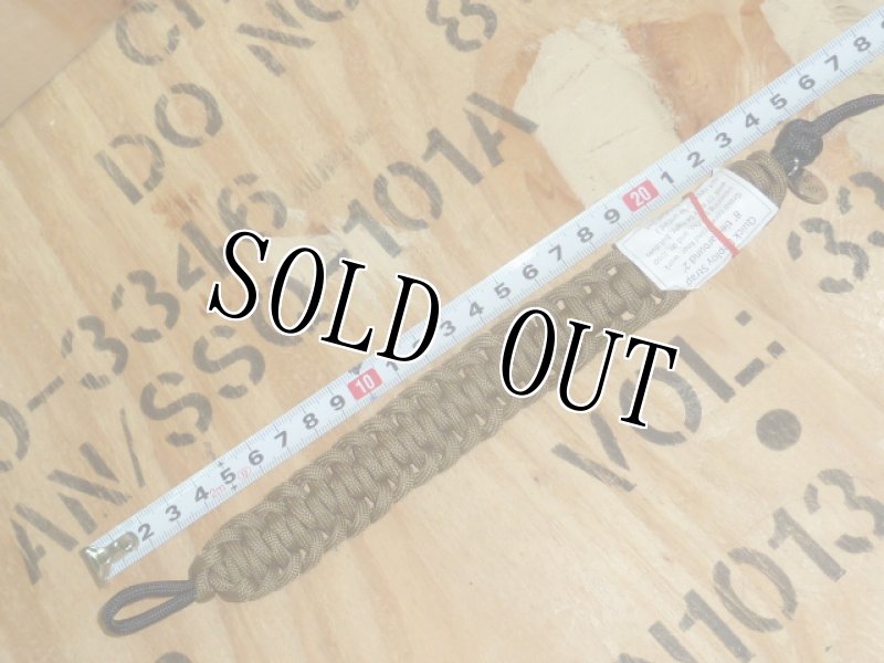 画像6: 米軍放出品 パラコードブレス コヨーテ (6)