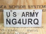 画像1: 米陸軍実物　軍車両ナンバープレート 　リフレクション US ARMY (1)