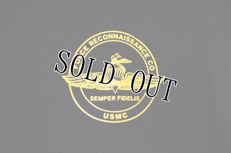 画像2: 沖縄 海兵隊実物 USMC FORCE RECON スウェットパーカー L (2)