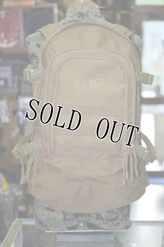 画像2: 米軍放出品 CODE ALPHA USMC 3DAY バックパック  コヨーテ (2)