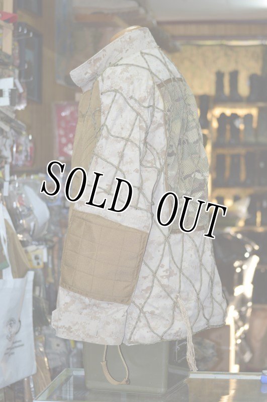 画像4: 海兵隊実物 オードナンス製 デザートマーパット　ギリージャケット M-R (4)