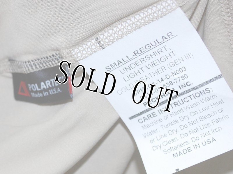 画像3: 米軍実物,DRAWERS,LIGHT WEIGHT COLD WEATHER(GENIII)S-R (3)