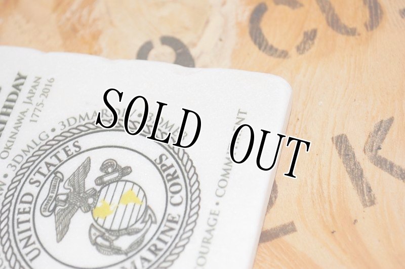 画像6: 米軍実物　海兵隊　2016　241st birthday 　コースター (6)