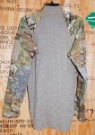 画像2: 米軍実物,マルチカム COMBAT SHIRT　XXL (2)