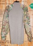 画像2: 米軍実物,マルチカム COMBAT SHIRT　XXL (2)