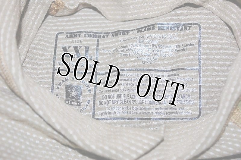 画像6: 米軍実物,マルチカム COMBAT SHIRT XXL (6)