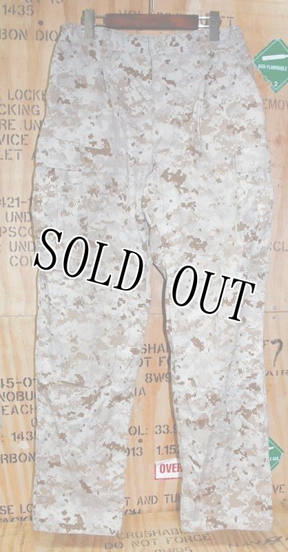 画像1: 米軍実物,USMC,デザートマーパットパンツ　M-R (1)