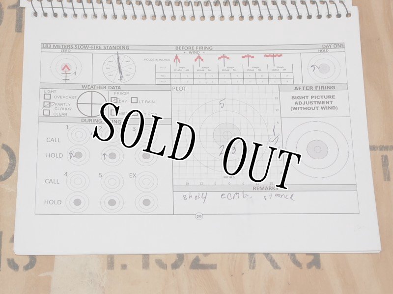 画像10: 海兵隊実物　ANNUAL RIFLE TRAINING DATABOOK (10)