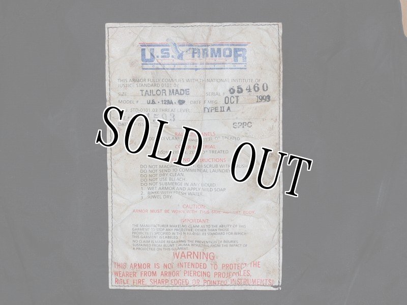 画像6: 米軍実物 US Armor Enforcer Classic Concealed Body Armor (6)