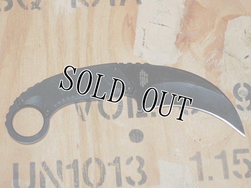 画像4:  海兵隊放出品 MASTERCUTLERY   MT-665BK カランビット  (4)