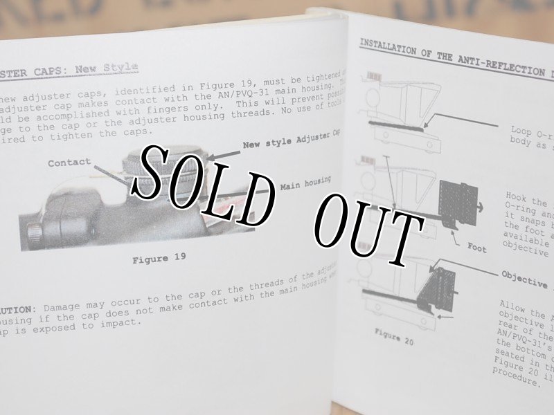 画像7: 米軍実物 AN/PVQ-31A ACOG  マニュアル (7)