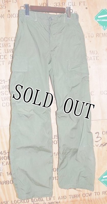 画像1: 米軍実物　TROUSERS,MAN'S,COTTON WR POPLIN,RIP/STOP OG 107 (1)