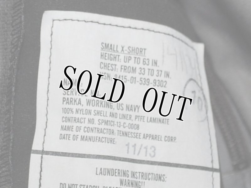 画像7: 海軍実物 US NAVY GORE-TEX パーカー S-XS (7)