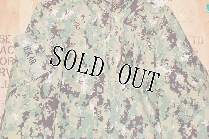 画像2: 米軍実物,US NAVY NWU GORE-TEX ゴアテックスパーカー XS-XS (2)