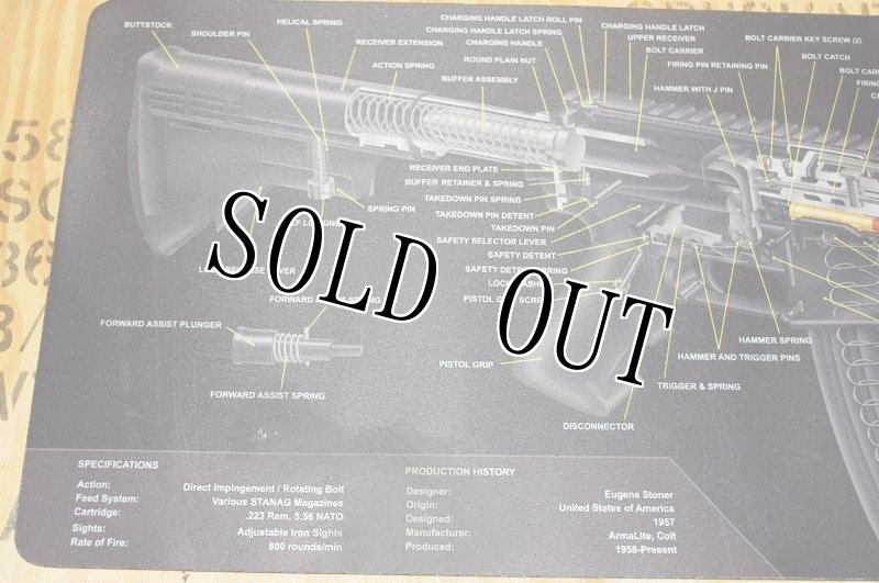 画像4: 米軍放出品 AR-15 ライフルクリーニングマット (4)