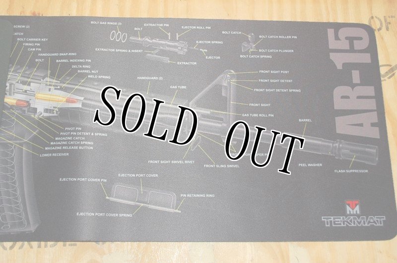 画像2: 米軍放出品 AR-15 ライフルクリーニングマット (2)