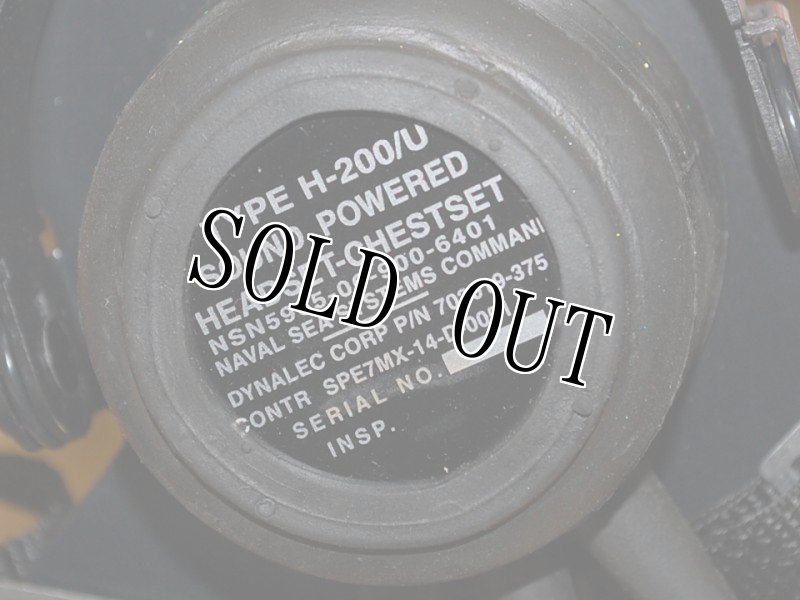 画像4: 米海軍実物 DYNALEC TYPE H-200/U SOUND POWERED HEADSET-CHESTSET (4)