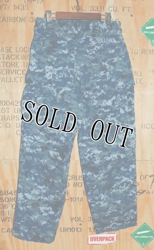 画像2: 米軍実物　US NAVY,　迷彩パンツ 　32-XS (2)