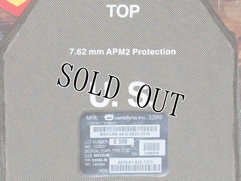 画像4: 米軍実物 STRIKE FACE E-SAPI 7.62mm アーマープレート MEDIUM (4)