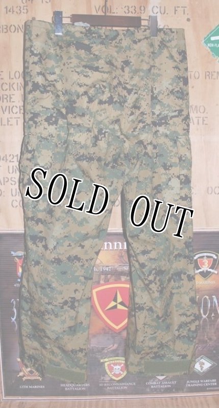画像2: 米軍実物.USMC マーパット GORE-TEX ゴアテックスパンツ M-S (2)