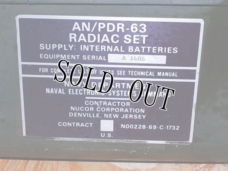 画像19: 海兵隊実物 AN/PDR-63 RADIAC SET 放射能 探知機 (19)