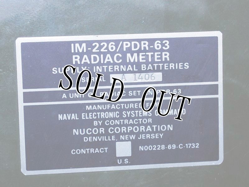 画像4: 海兵隊実物 AN/PDR-63 RADIAC SET 放射能 探知機 (4)