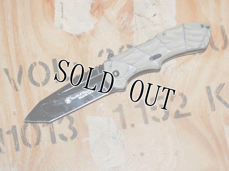 画像4: 海兵隊放出品 Smith&Wesson Black Ops 3   アシストフリッパーナイフ (4)