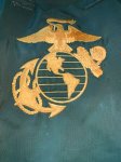 画像3: 米軍放出品　USMC　Royal Bag　ヘルメットバッグ　刺繍入り (3)