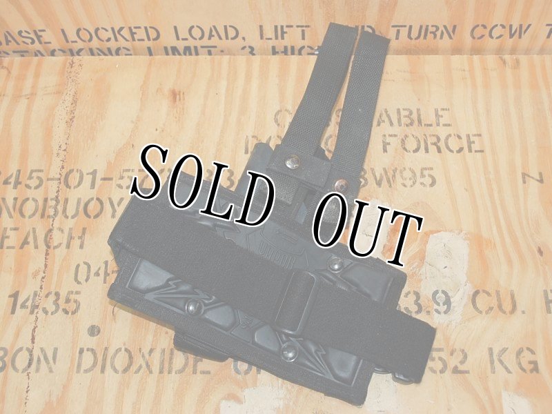 画像2: 米軍放出品 SPEC-OPS レッグホルスター VAPOR ブラック M9 (2)