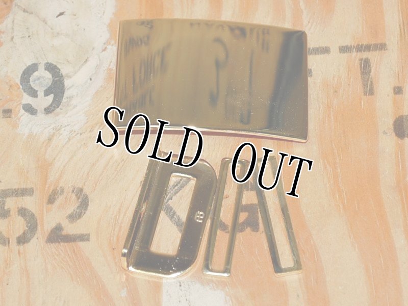 画像4: 米軍実物 U.S.MARINE/海兵隊制服ベルト バックル セット (4)