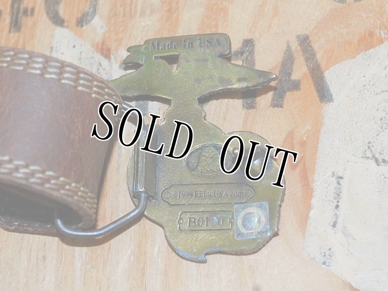 画像3: 米軍放出品 USMC レーザ バックル ベルト (3)