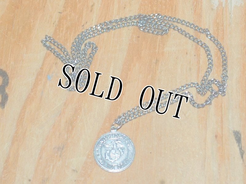 画像3: 米軍放出品 US Marines Saint Michael   ネック コイン シルバー925 (3)