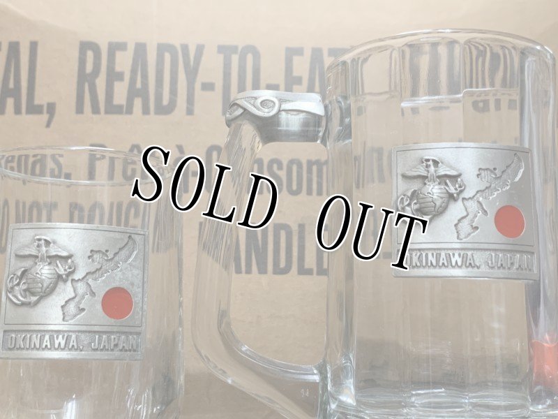 画像2: 米軍実物 USMC OKINAWA JAPAN  マググラス 2個セット (2)