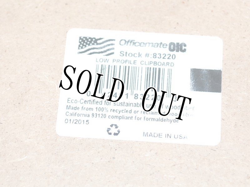 画像5: 米軍放出品 Officemate OIC Wood Clipboard クリップボード (5)