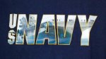 画像2: 米軍放出品　US NAVY　ロゴプリントTシャツ　MEDIUM (2)
