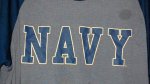 画像2: 米軍放出品　US NAVY　ロゴプリントTシャツ　X LARGE (2)