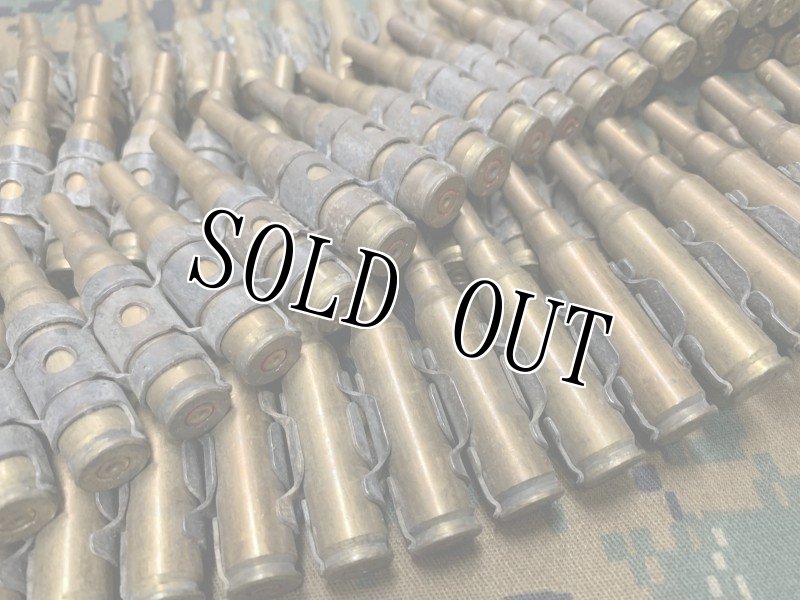 画像2: 米軍実物 空砲100連発　7.62mm ベルトリンクセット 薬莢 (2)