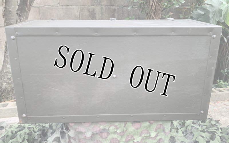 画像8: 米軍実物 FOOT LOCKER TRUNK ミリタリー OD BOX  (8)