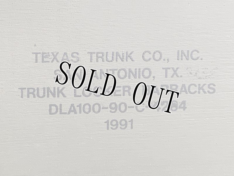 画像12: 米軍実物 FOOT LOCKER TRUNK ミリタリー OD BOX  (12)