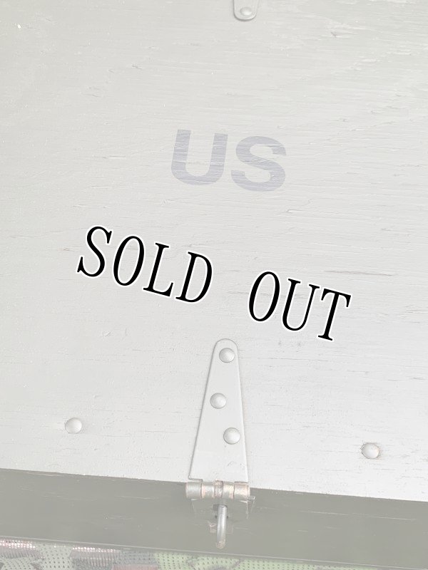 画像11: 米軍実物 FOOT LOCKER TRUNK ミリタリー OD BOX  (11)