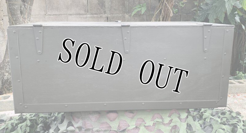 画像5: 米軍実物 FOOT LOCKER TRUNK ミリタリー OD BOX  (5)