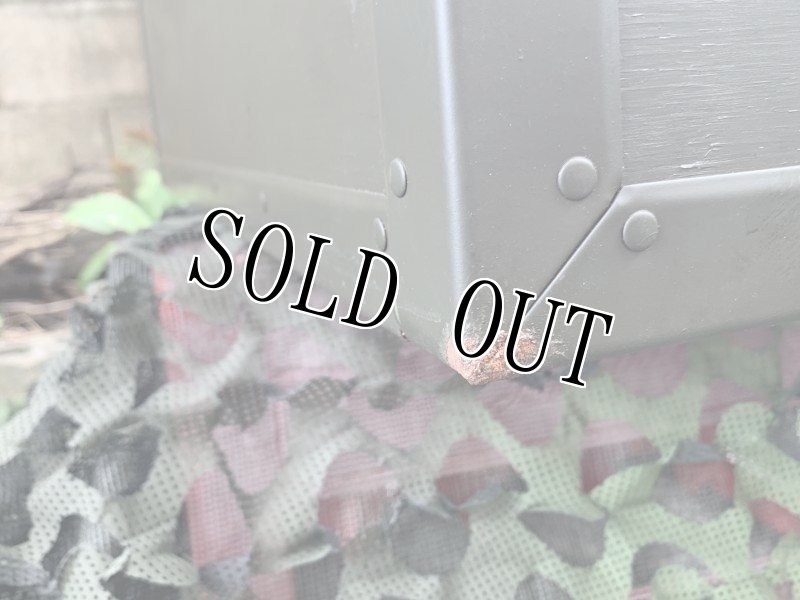 画像13: 米軍実物 FOOT LOCKER TRUNK ミリタリー OD BOX  (13)