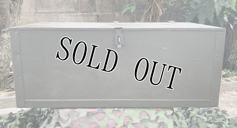 画像3: 米軍実物 FOOT LOCKER TRUNK ミリタリー OD BOX  (3)