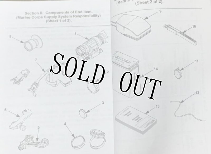画像9: 米軍実物 AN/PVS-14 NVG シールドレンズ  マニュアルキット ナイトビジョン  (9)
