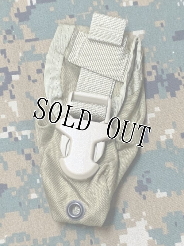 画像3:  海兵隊実物　フラッシュバン ポーチ 500D  EAGLE カーキ  RECON／MARSOC ／SARC (3)