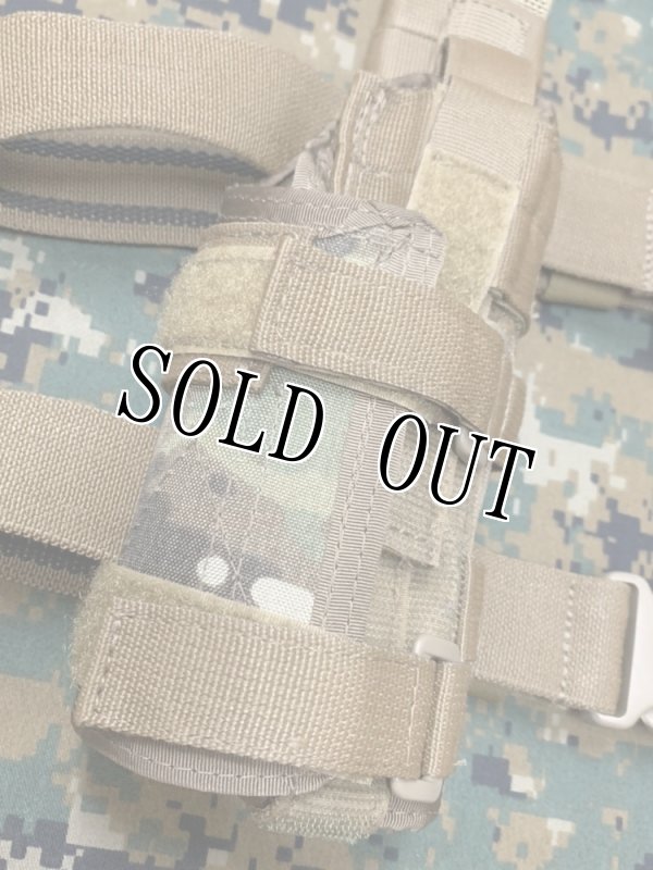 画像2: 米軍放出品 TAG社製 ユニバーサル   レッグホルスター マルチカム 右用 (2)